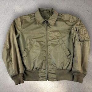 Alpha Industries Lightweight Flyer's Jacket Fits XL Short US Army 70s Flight VTG
